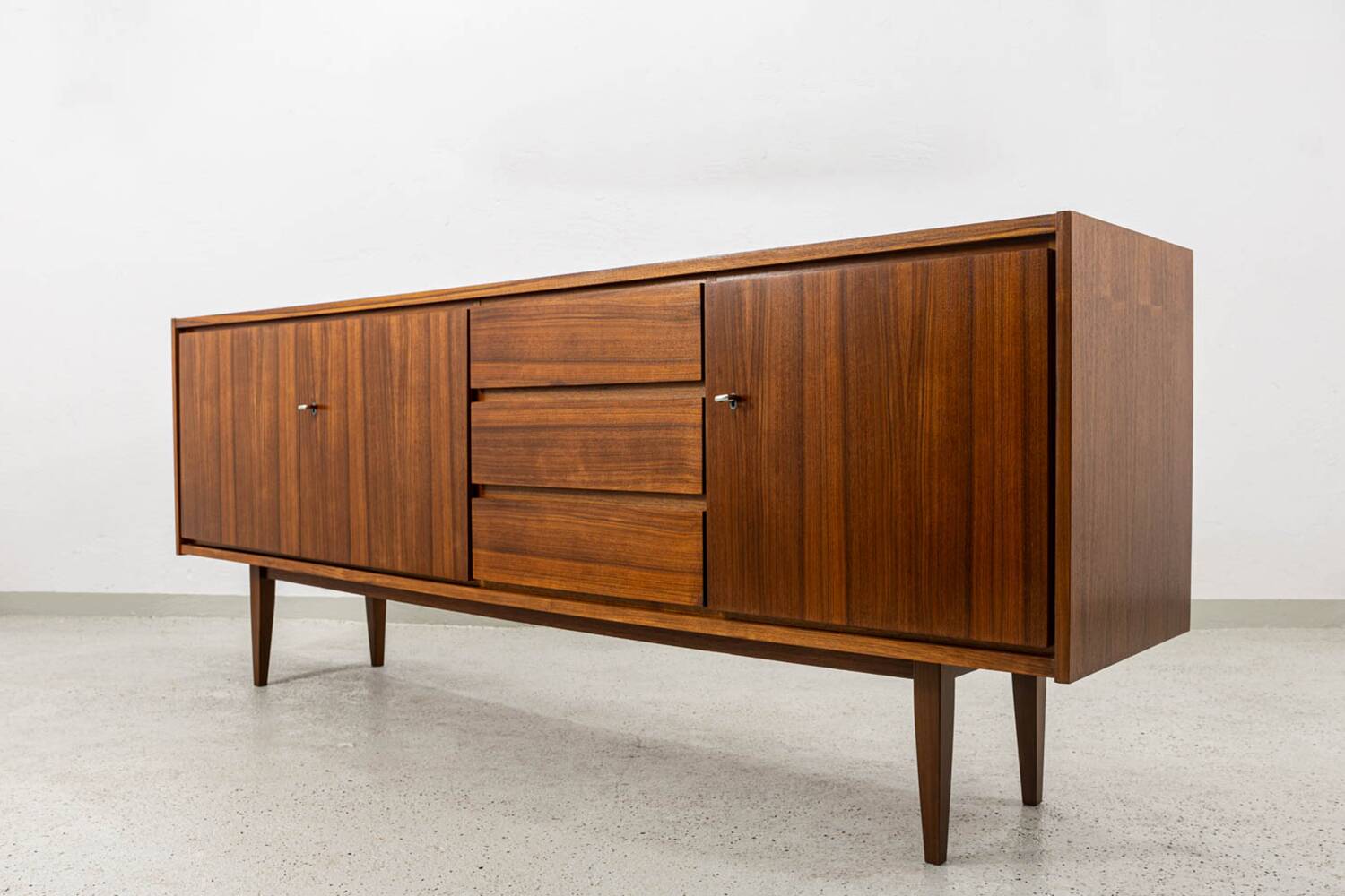 Vintage long Sideboard by SFM, Poland, 1970s