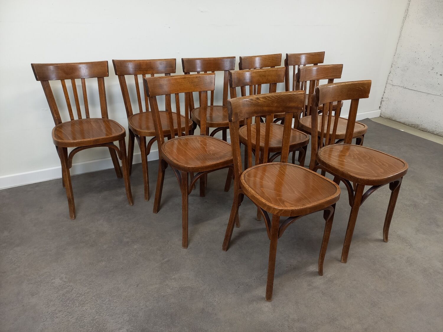 Baumann bistro chairs, set of 10