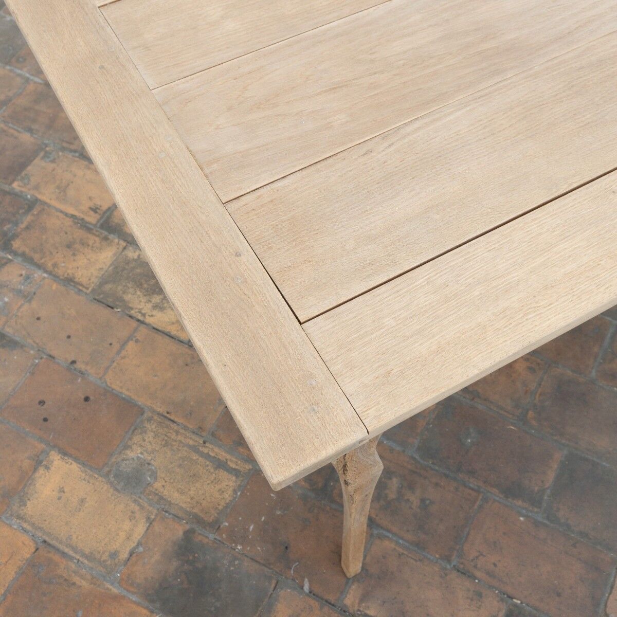 Ancienne table de ferme en chêne à rallonge – XIXe siècle