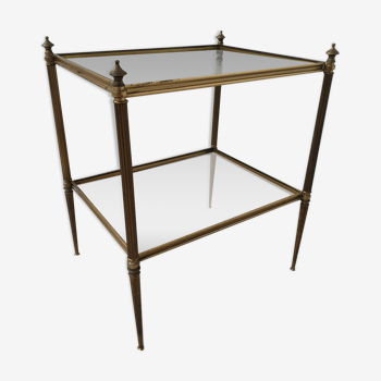 Mid-Century brass side table