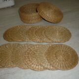 12 coasters in their wicker box