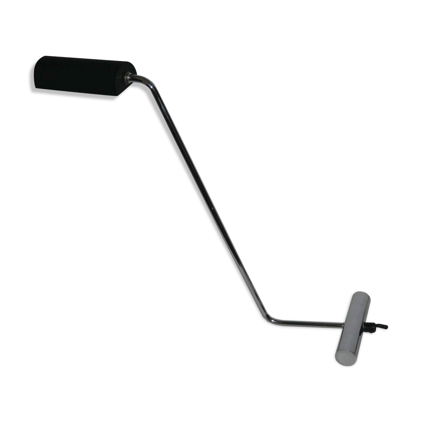 Italian design lamp 80's chrome and steel