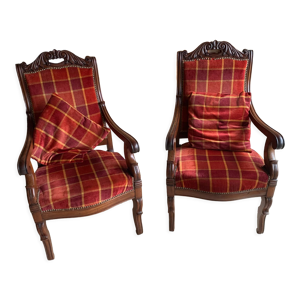 Fauteuils restauration - acajou