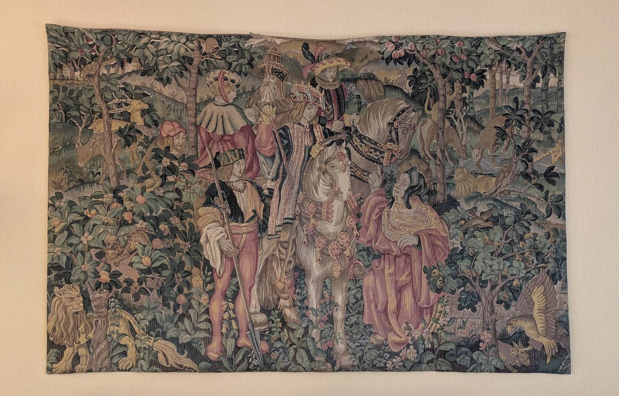 Medieval tapestry panels of the Reigny