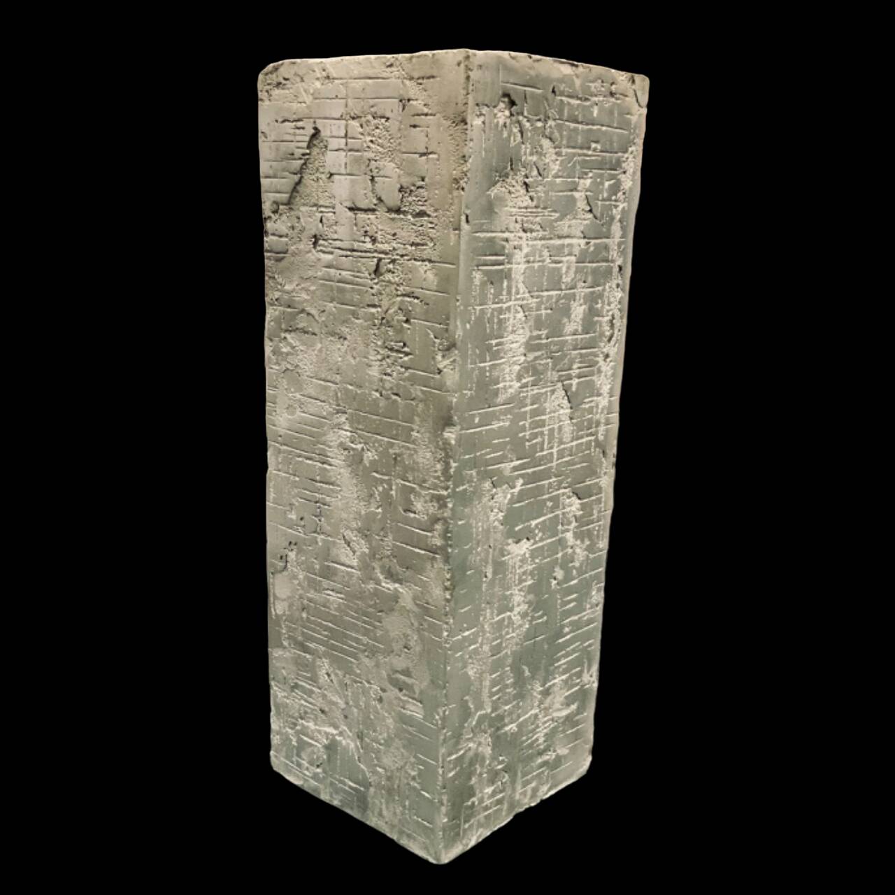 Pair Of Textured Aluminum Lamps