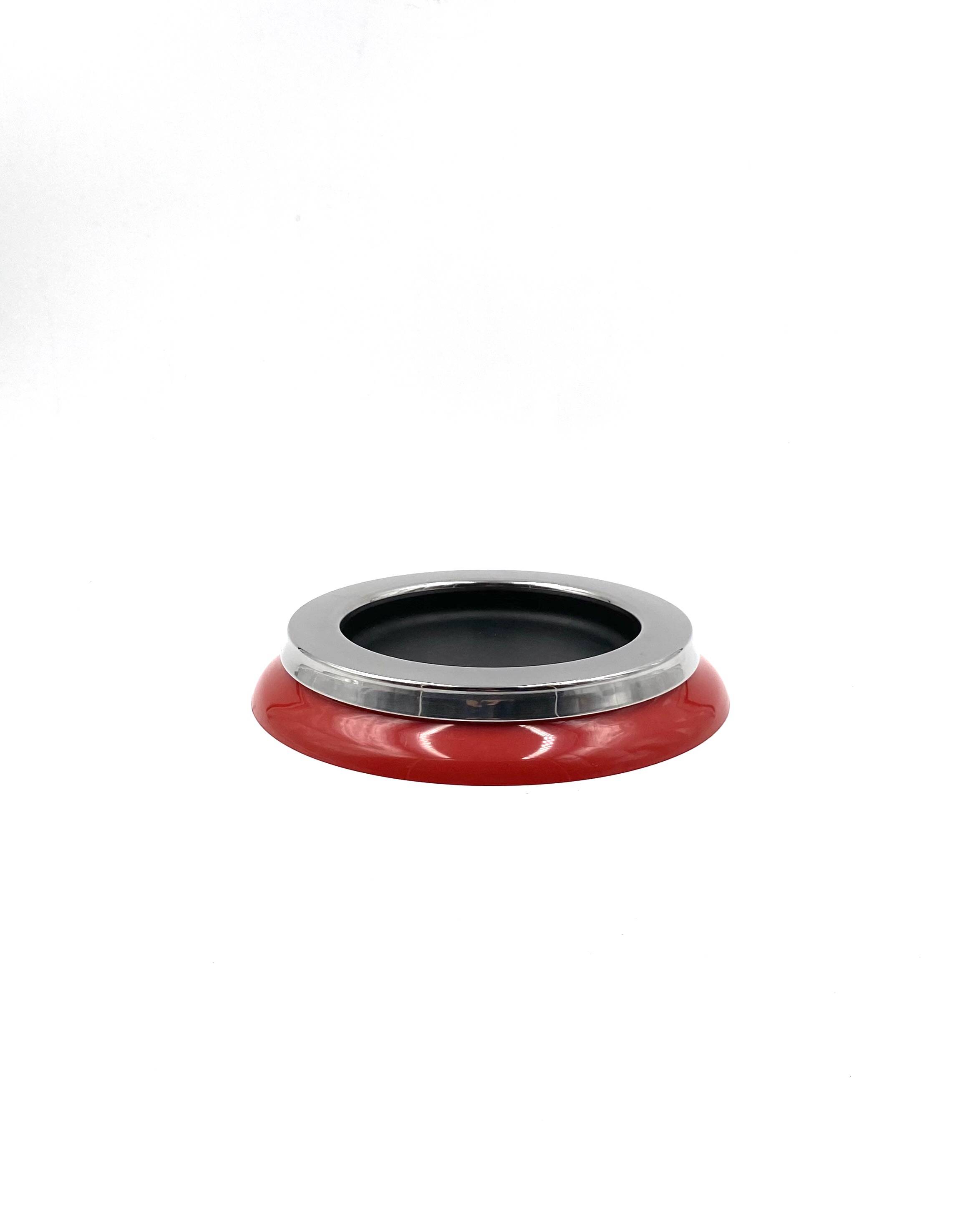 Sergio Asti, mod.4635 red ashtray / catchall, Kartell Italy 1967