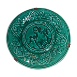 19th-century enamelled dabtine plate