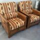 Jacques Leleu - Pair Of Cherry Wood Armchairs