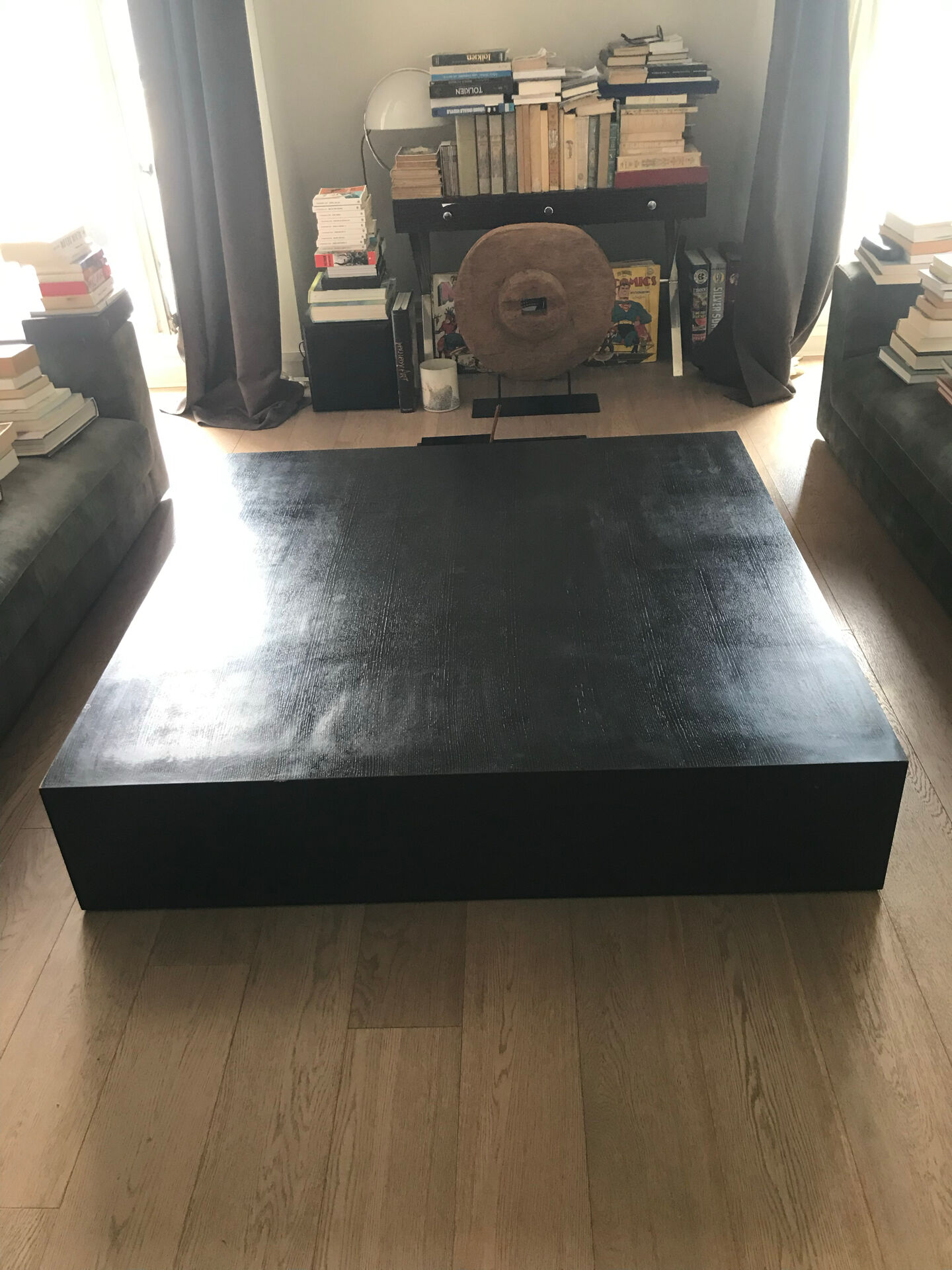 Table basse Armani Casa Danzica en chêne noirci
