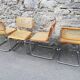 4 chaises B32 de Marcel Breuer