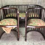 Sofa & 2 armchairs, Josef Hoffman & J&J Kohn