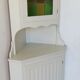 Armoire d’angle blanche Suède années 70