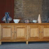 Modern Danish low enfilade in oak with panelled doors, mid-20th century.