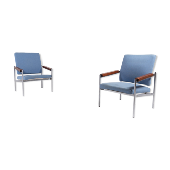 Pair of lounge chairs by Kay Boeck Hansen for Fritz Hansen Denmark 1970