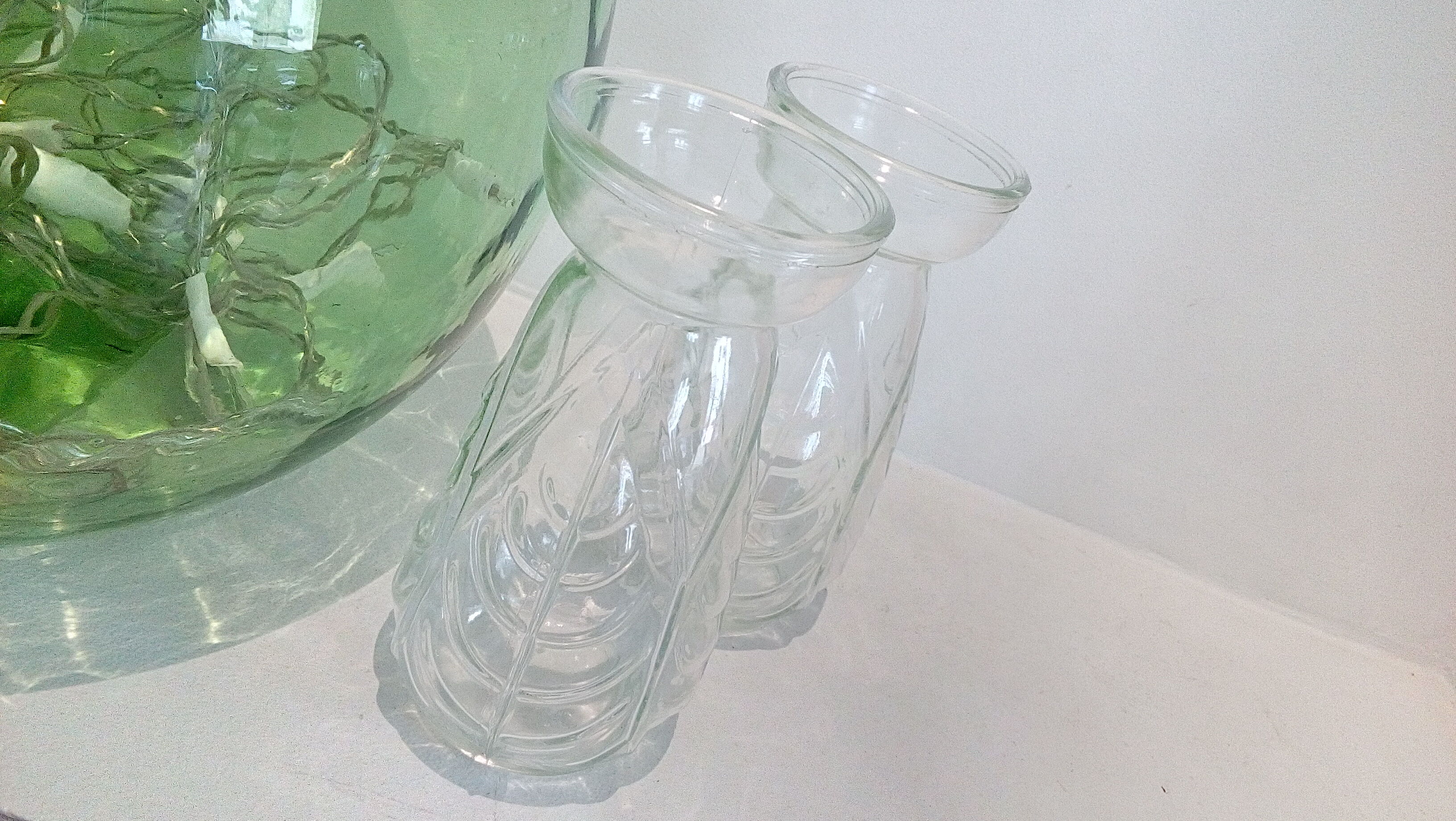 Hyacinth/bulb vase duo