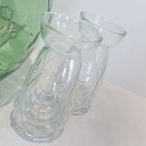 Hyacinth/bulb vase duo