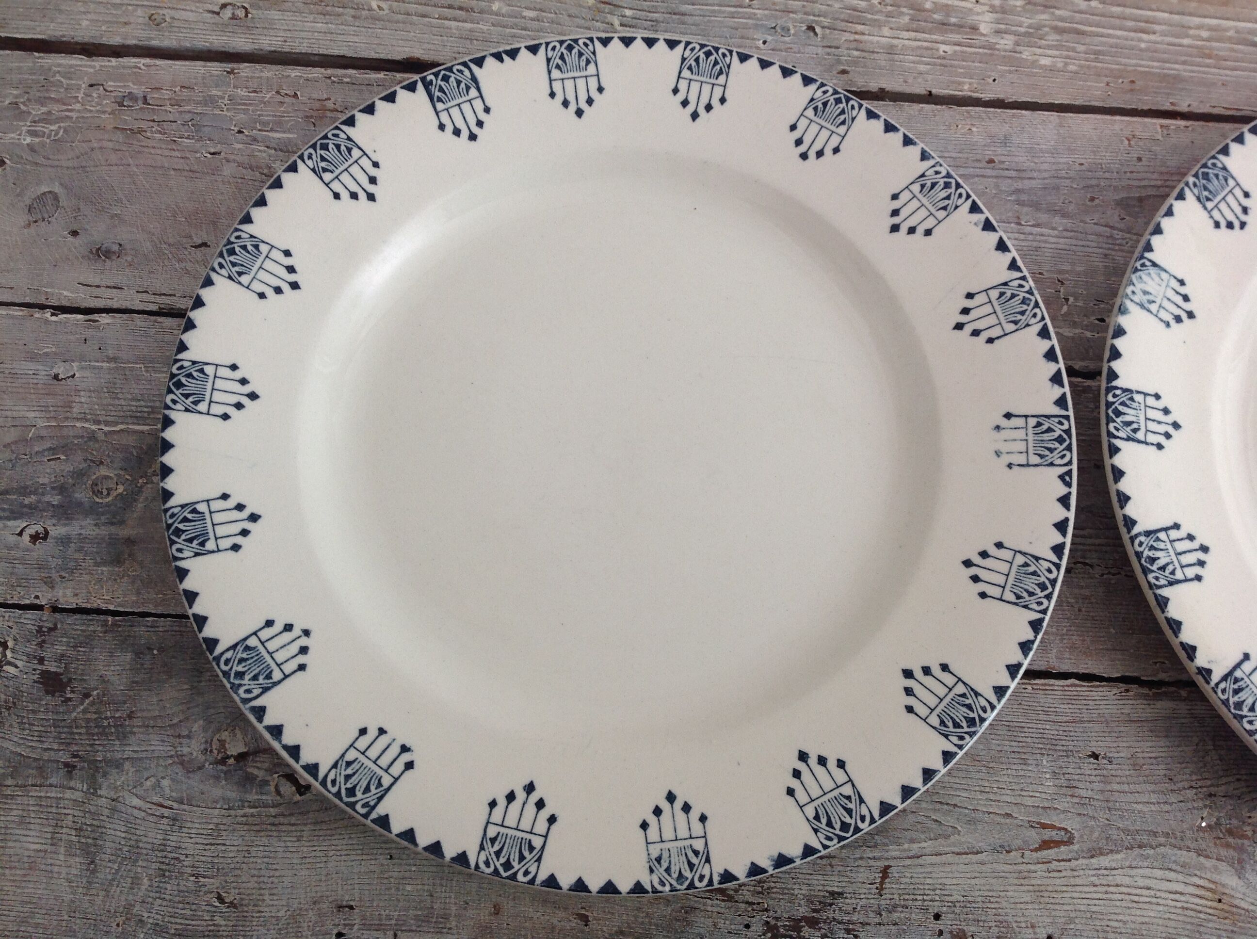 Série de 6 assiettes plates Terre de Fer