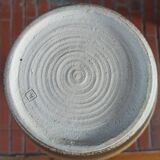 Vintage large pitcher vase in artisanal stoneware.