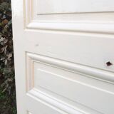 Communication door H219.5xL80cm, old panelled and moulded.