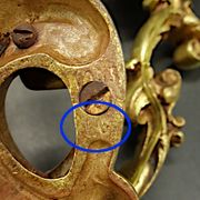 Pair of Louis XV style sconces by Lucien Gau Paris