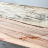 Marble and brass coffee table neoclassical style