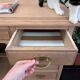 Solid wood desk