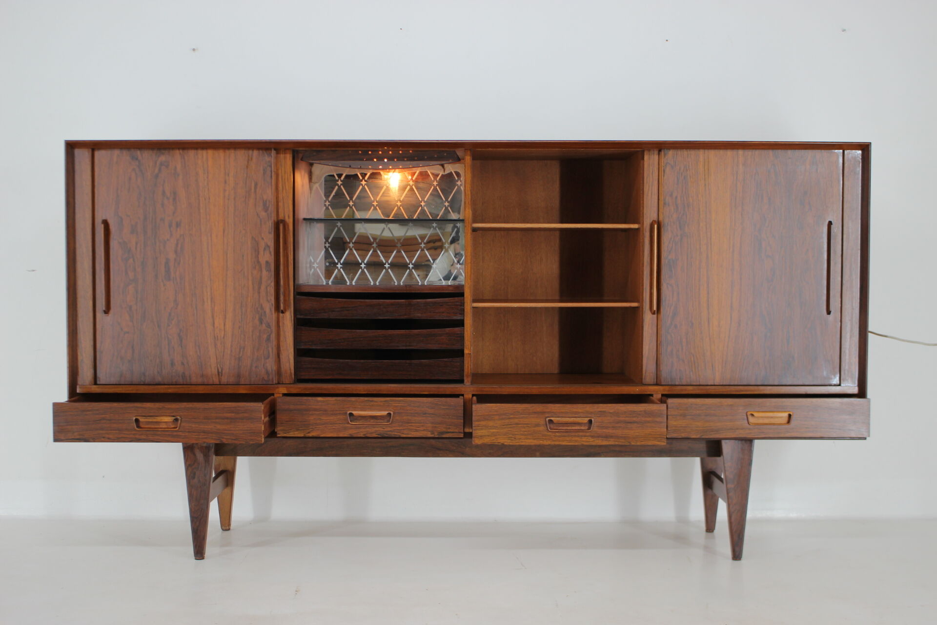 1960s palisander highboard, denmark