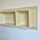 Prisunic vintage cream wall shelf
