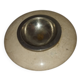 Fratelli Mannelli travertine candle holder ashtray from the 70s