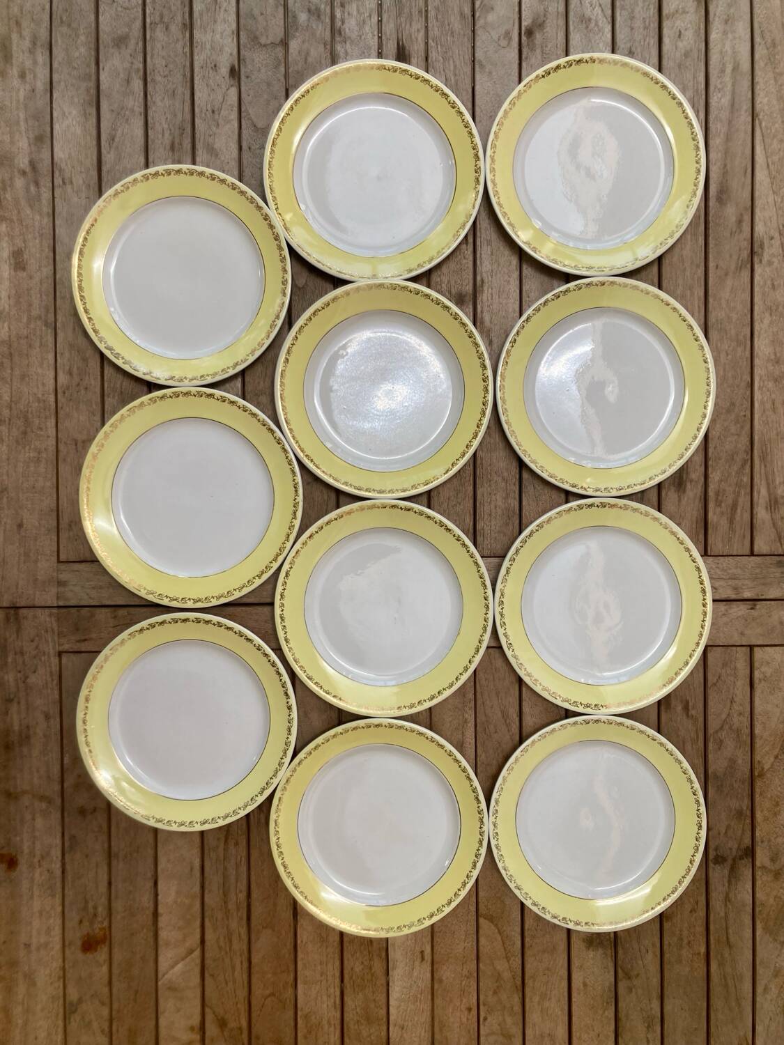 11 Lunéville Libourne pattern dinner plates