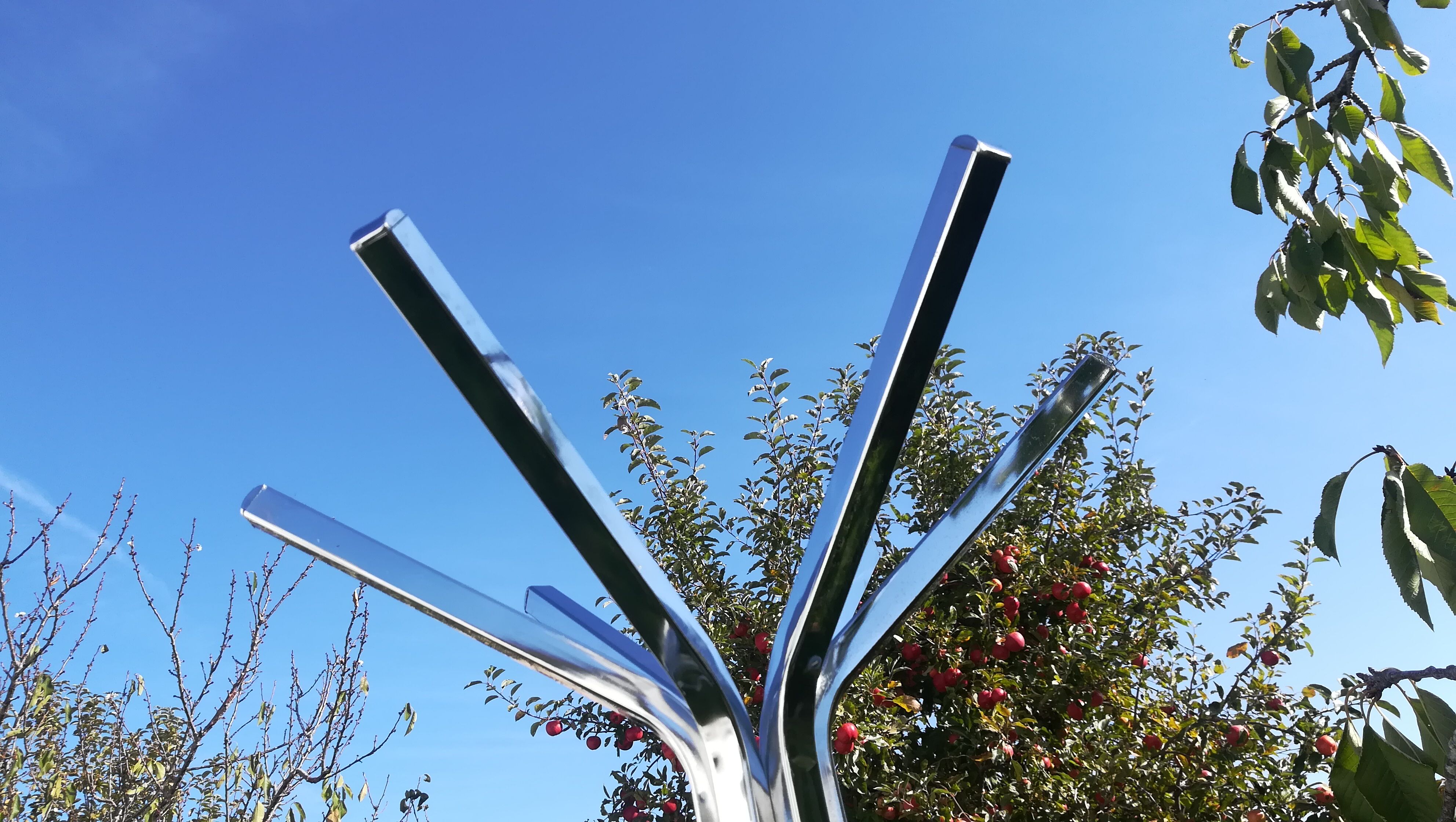 Coat rack on stainless steel stand year 70/80