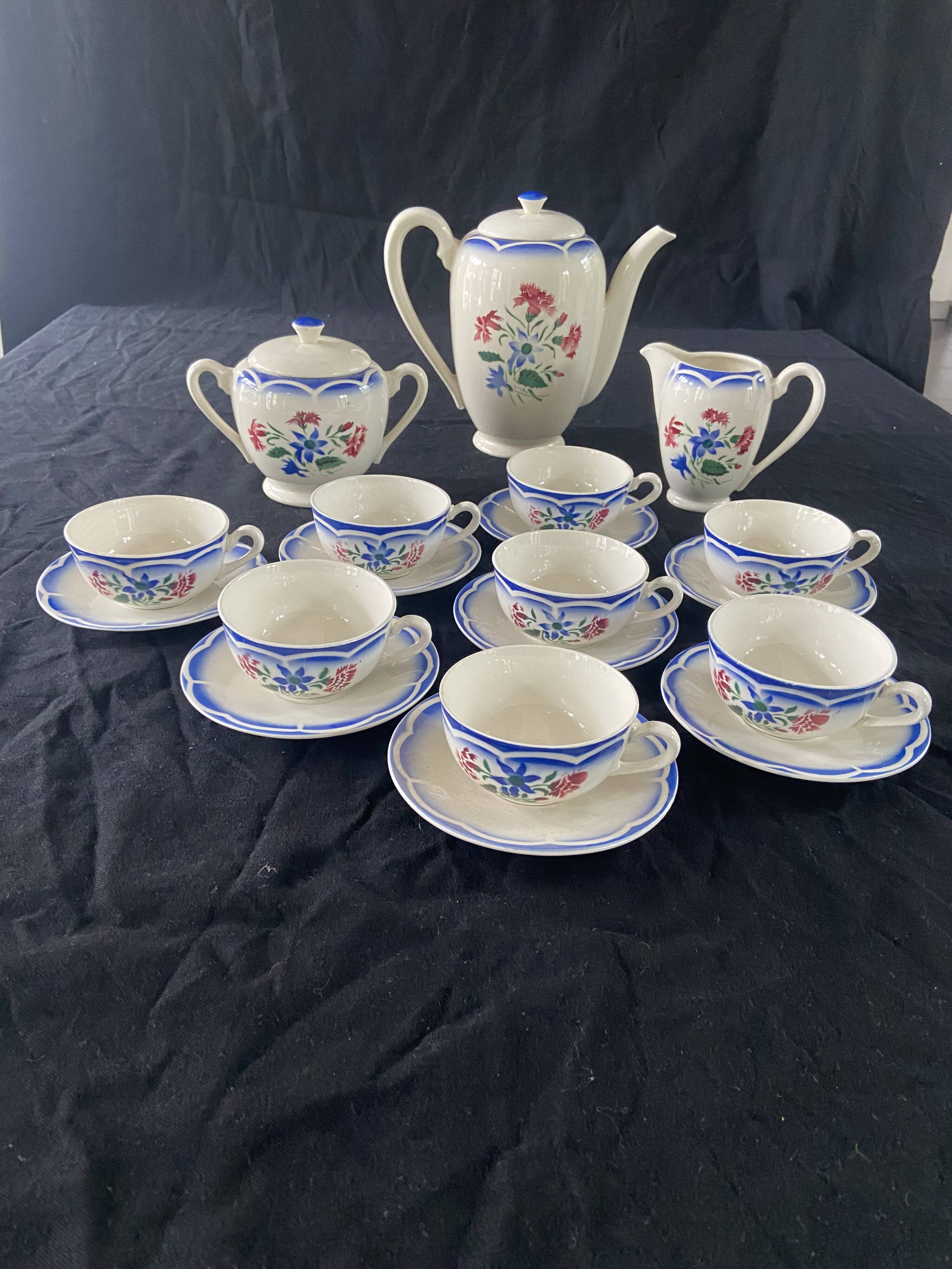 Coffee service Digoin Sarreguemines "Elorn"