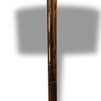 Circa, lampadaire en laiton doré 1970