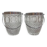 Pair of vintage ice buckets