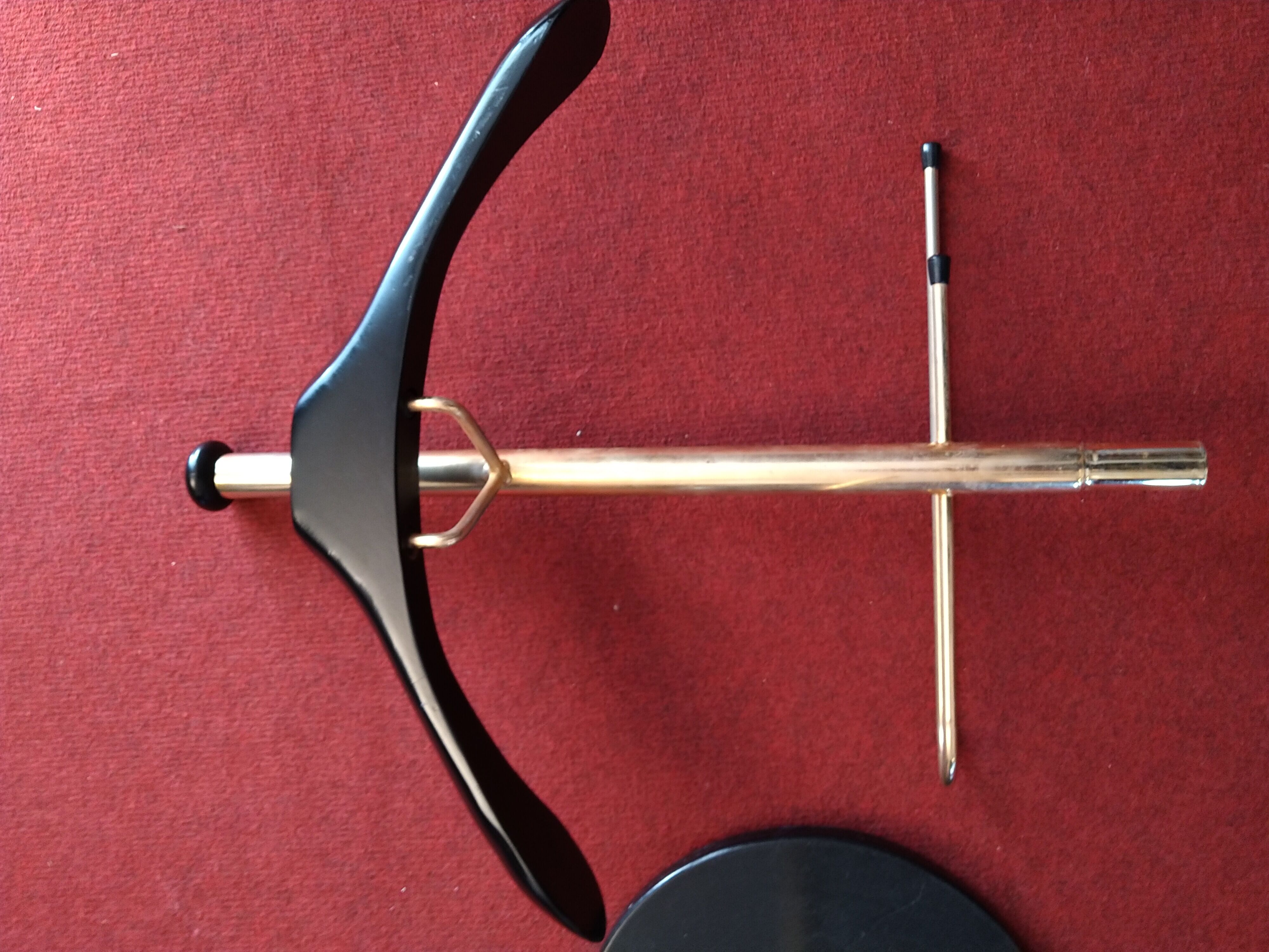 Brass wood room valet