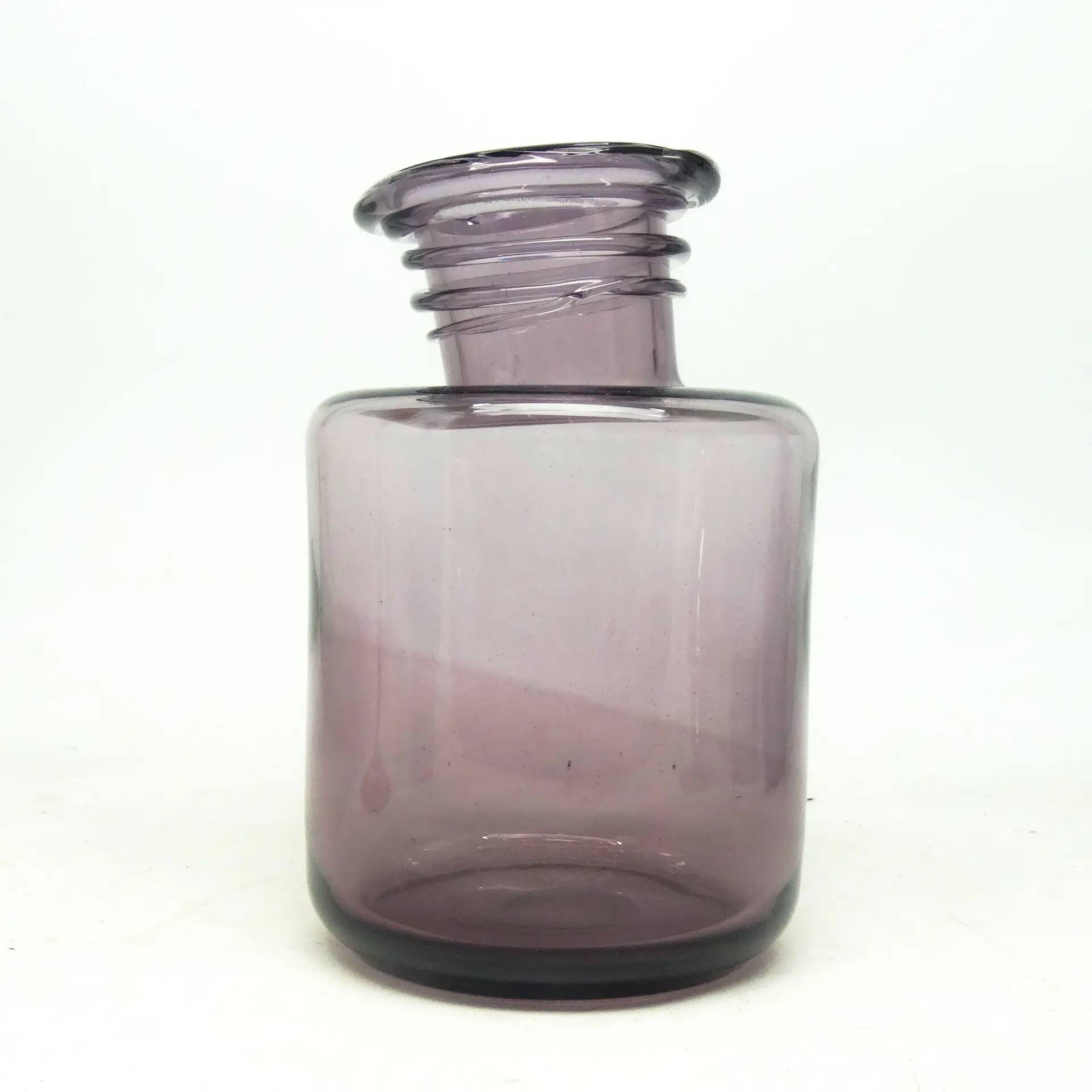 Postmodern vase, glass, designed by S. Sadowski, Poland, 1970s