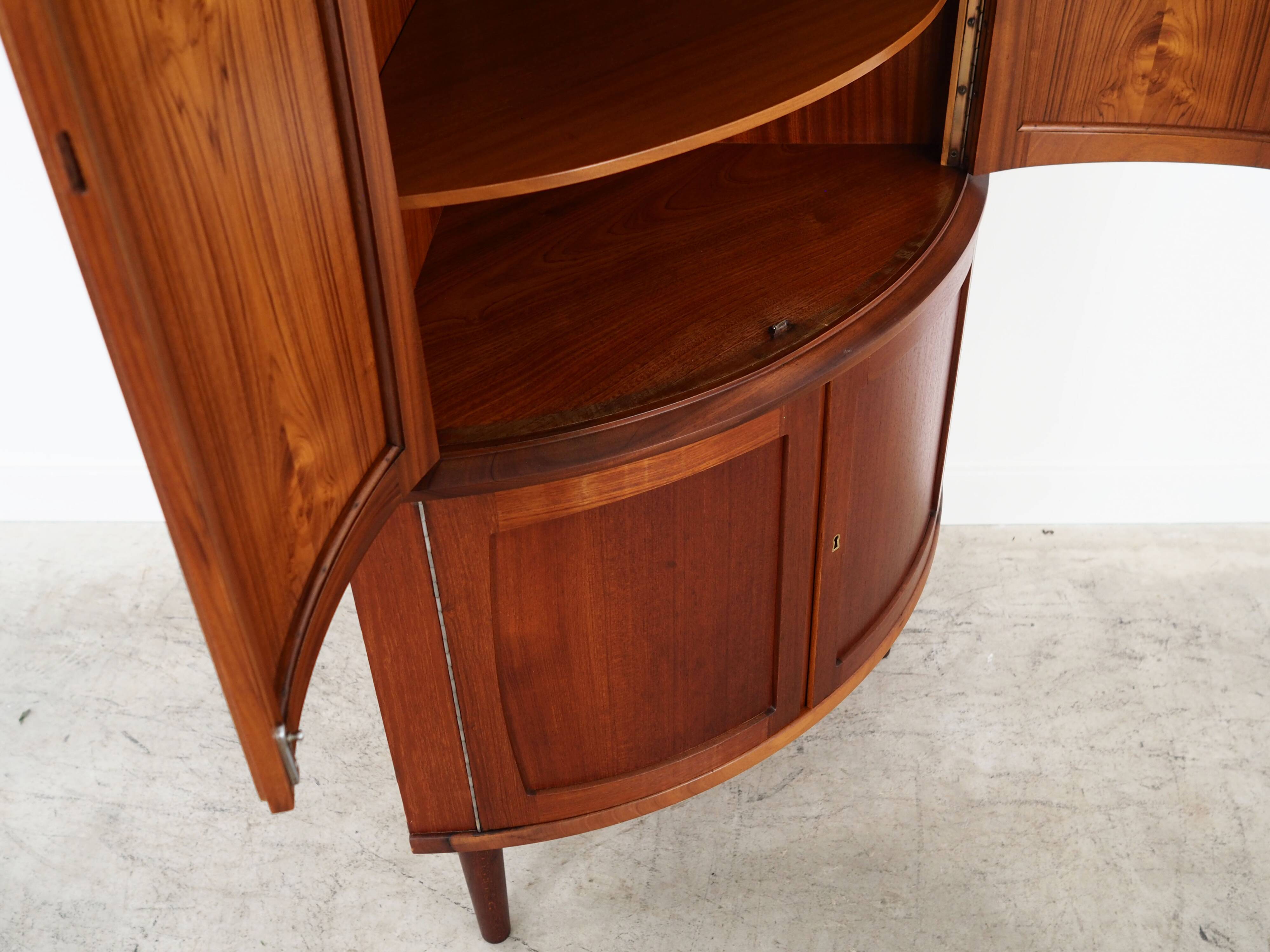 Meuble d'angle en teck, années 1970, design danois, fabrication : Danemark