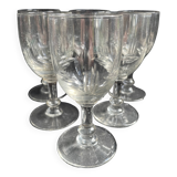 6 vintage port glasses