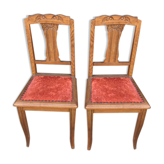 Chairs art deco in velvet