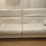 White leather sofa Paolo Piva (Designer) model ARCA for B&B