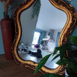 Miroir doré, 44x36 cm