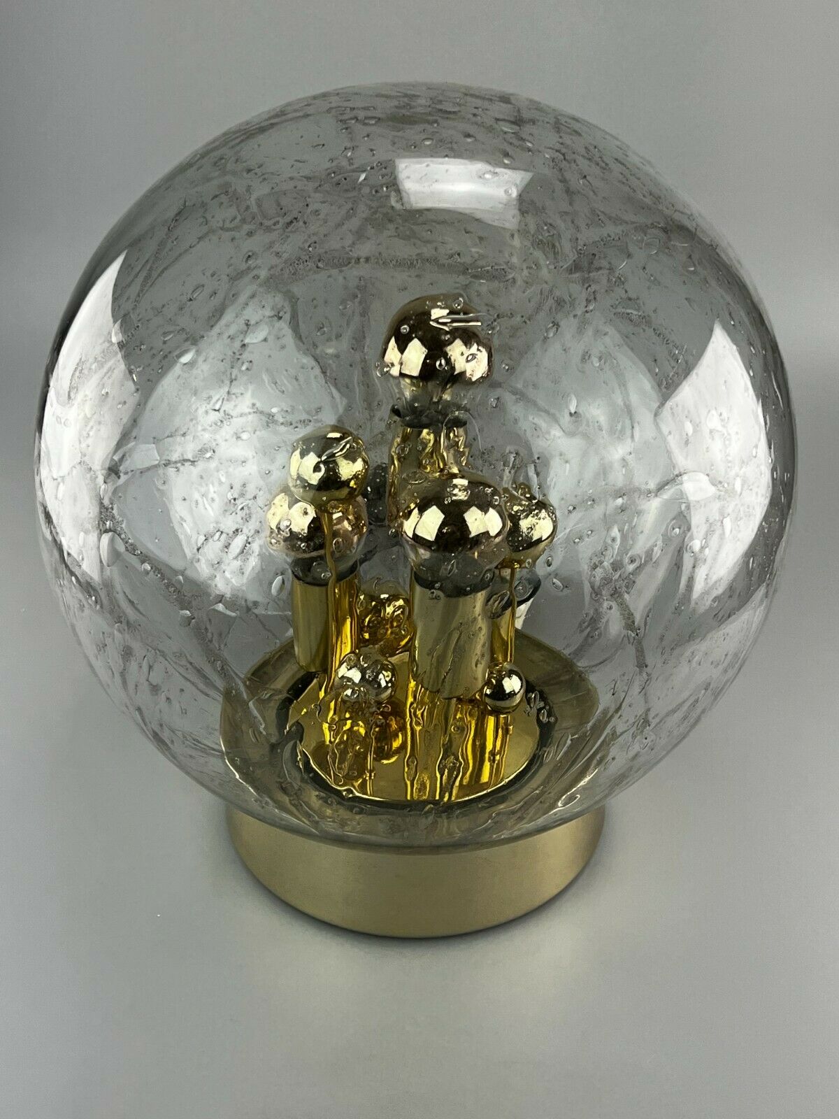 60s 70s table lamp ball lamp Doria "Big Ball" glass space age design