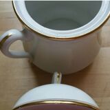 Vintage porcelain sugar from Limoges edged gold