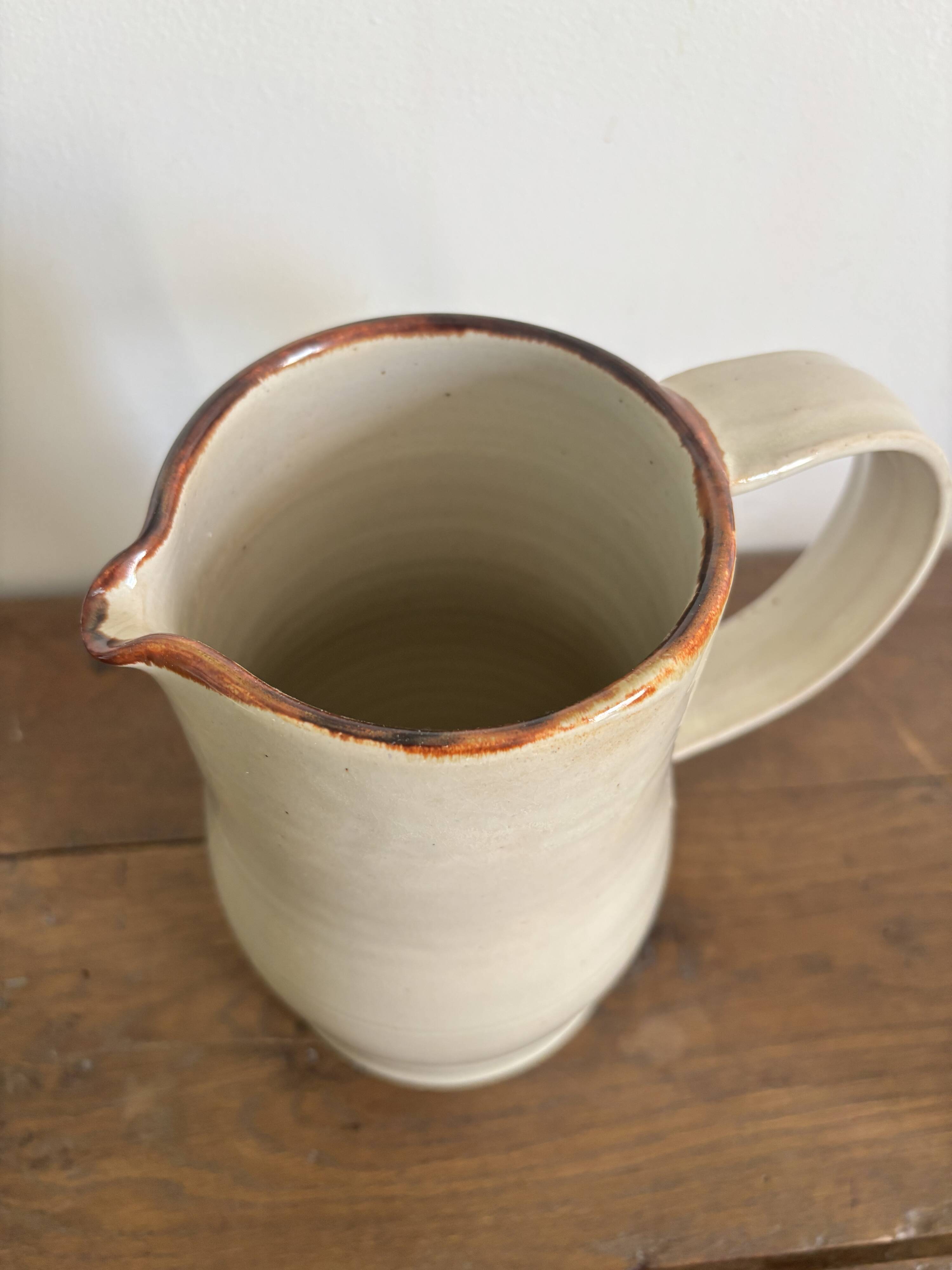 Vase ancienn en grès émaillé, marquée Arts Ceram Grand Feu