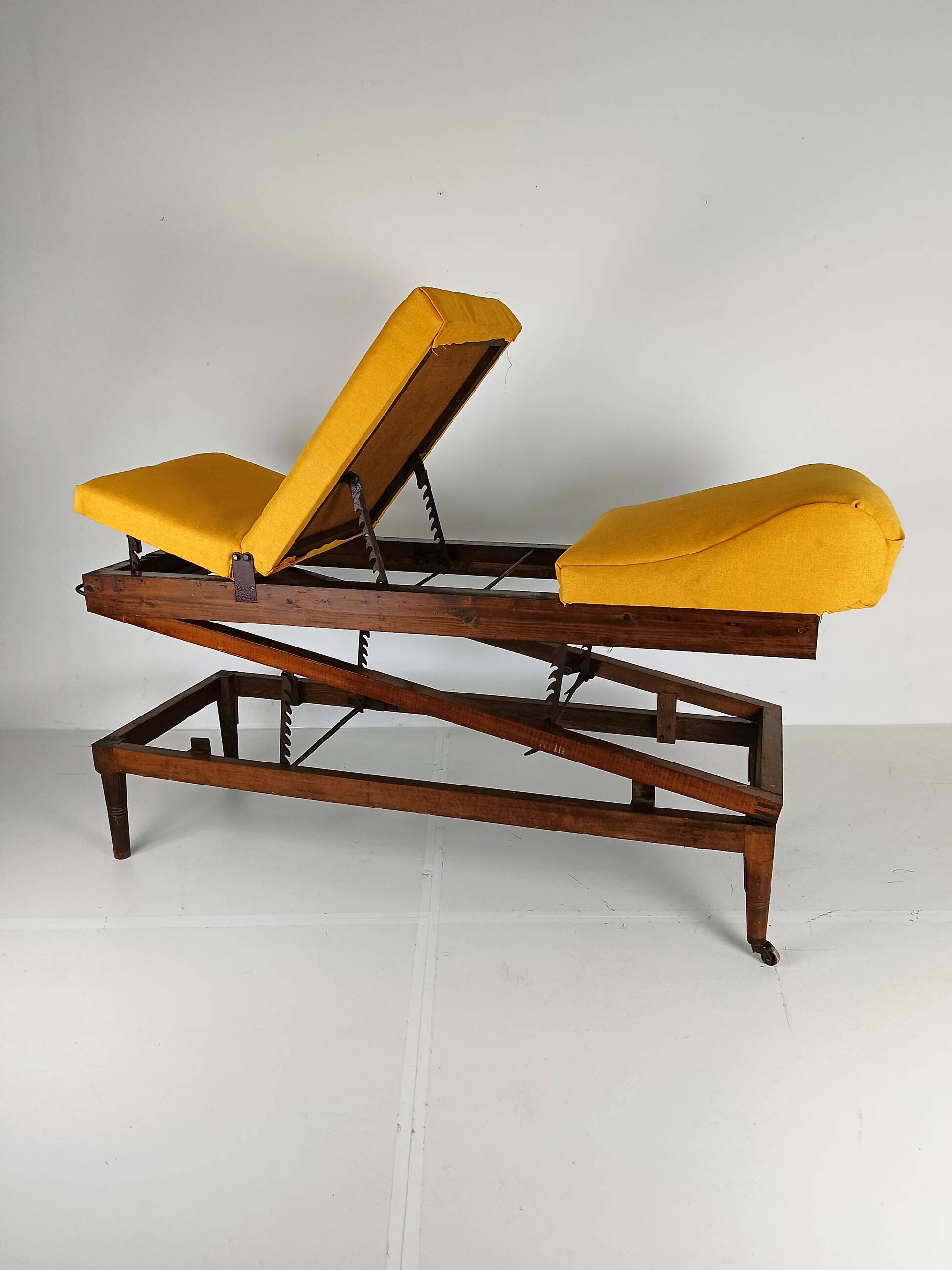 Antique English military hospital bed