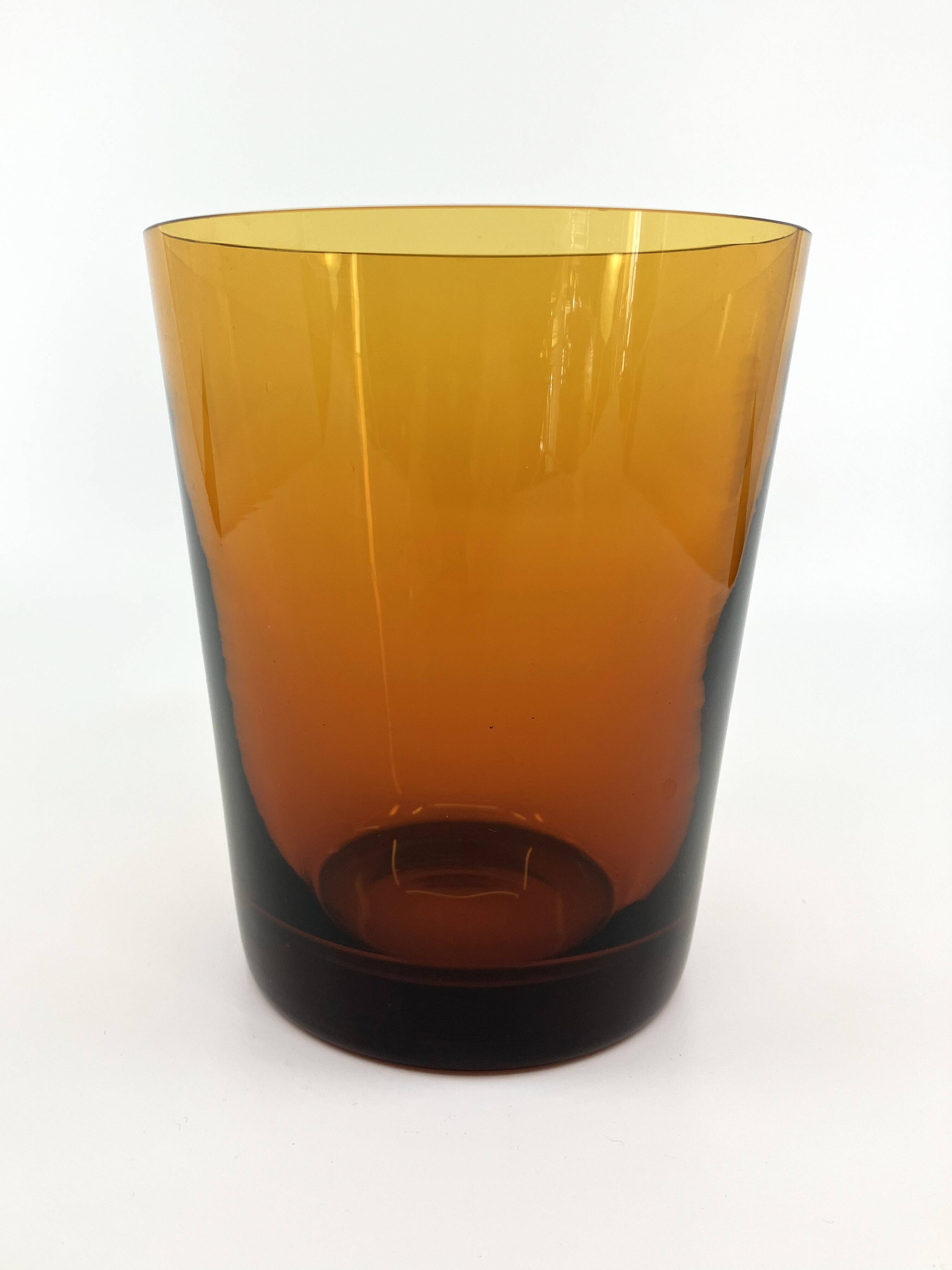 Set of 6 orangeade glasses / pitcher / ice bucket • Italy • 1970