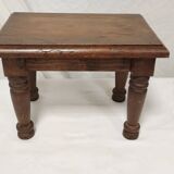 Small solid oak footrest