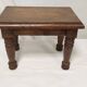 Small solid oak footrest