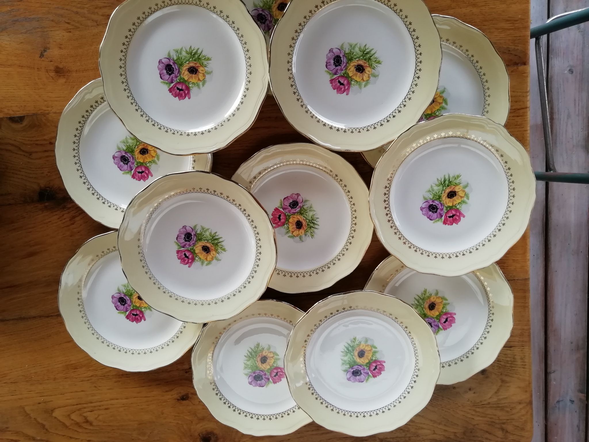 Lot of 12 dessert plates L'Amandinoise Coopélia