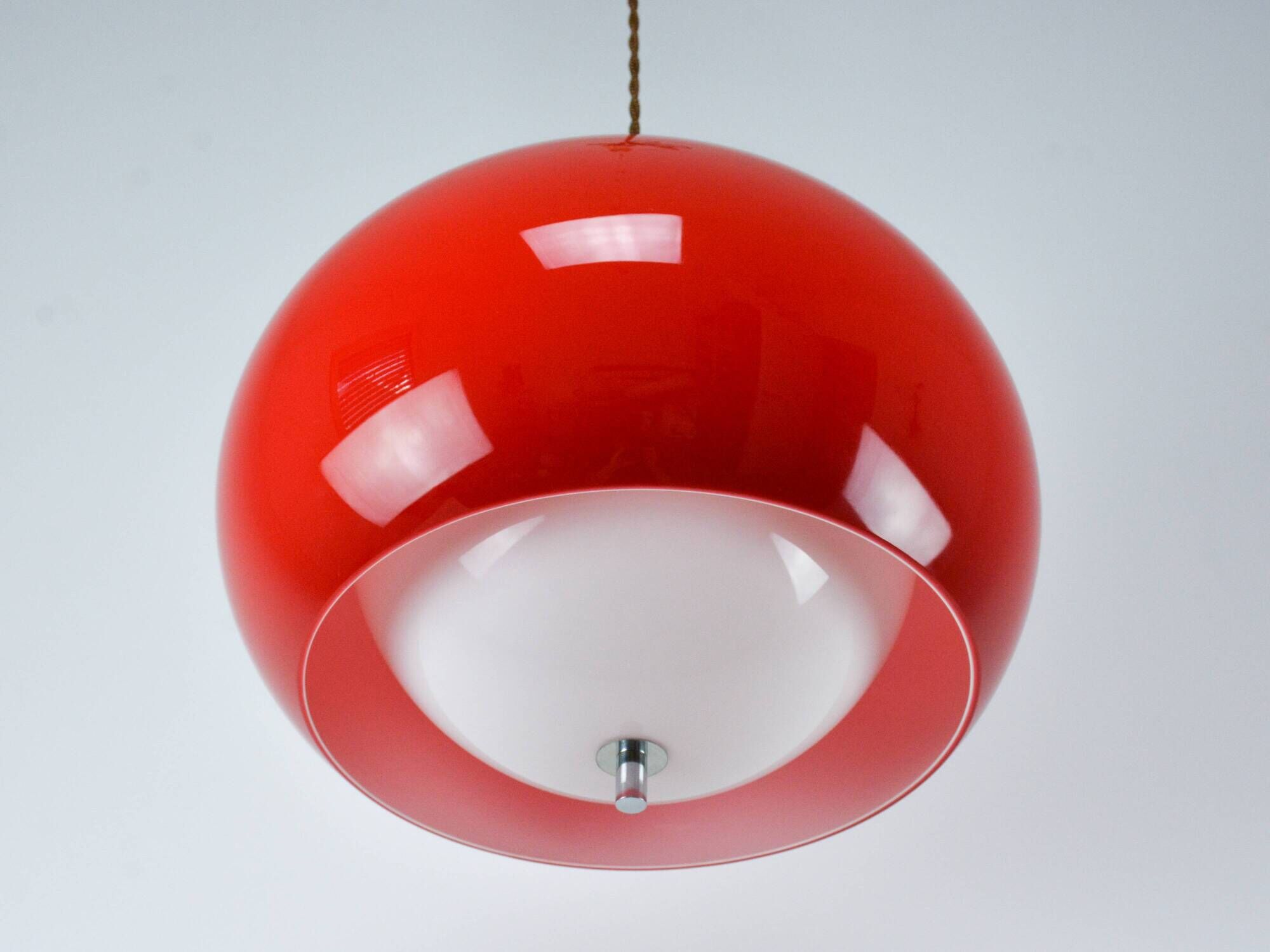 Vintage Red Meblo "Burgos" Pendant Lamp